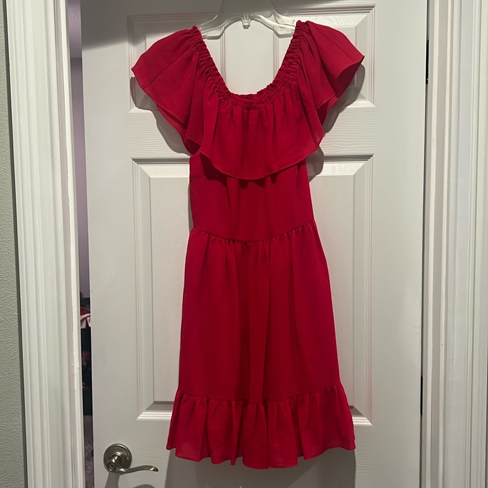 Hot pink dress
